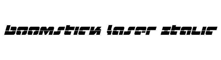 Boomstick Laser Italic  免费字体下载