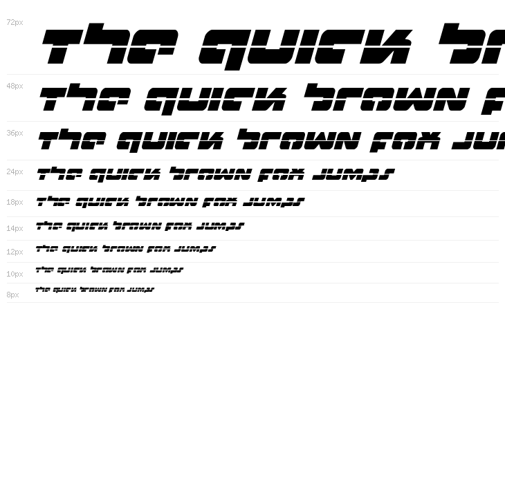 Boomstick Laser Italic Waterfall