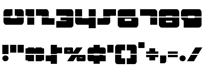 Boomstick Laser Font OTHER CHARS