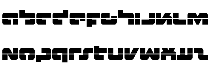 Boomstick Laser Font LOWERCASE