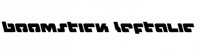 Boomstick Leftalic  Скачать бесплатные шрифты