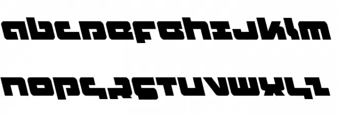 Boomstick Leftalic フォント 大文字
