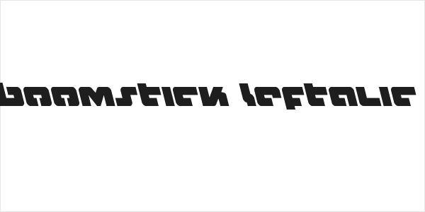 Boomstick Leftalic Logo