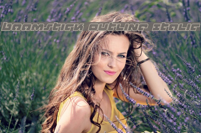 Boomstick Outline Italic Example 2