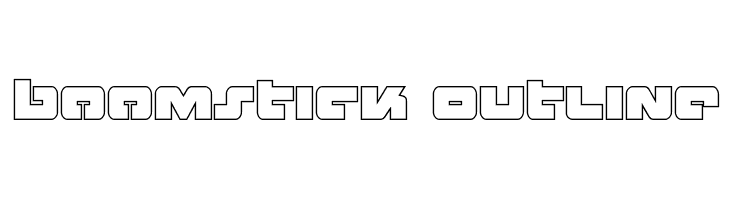 Boomstick Outline  Descarca Fonturi Gratis