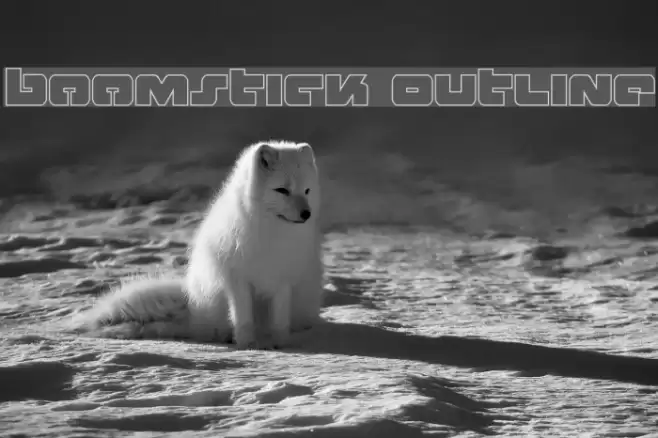 Boomstick Outline Font examples