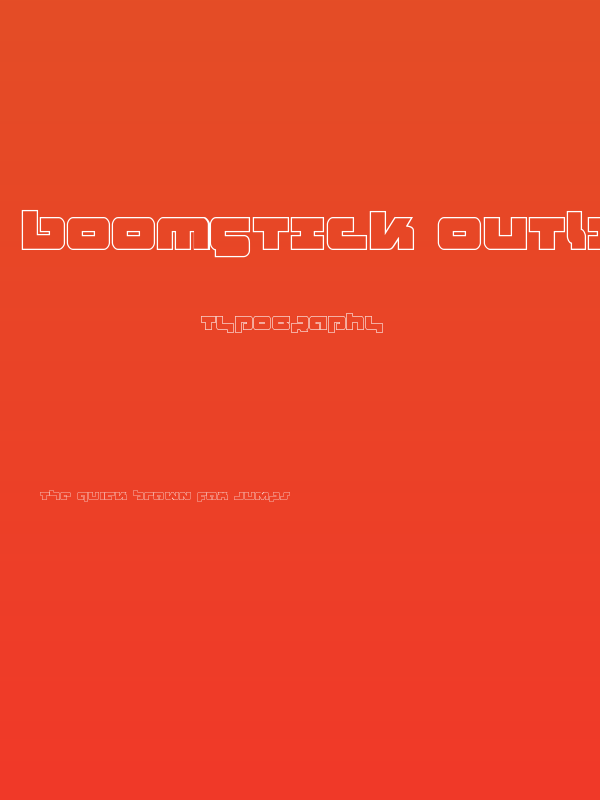 Boomstick Outline Poster