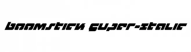 Boomstick Super-Italic  لخطوط تنزيل