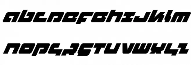 Boomstick Super-Italic Schriftart Groß