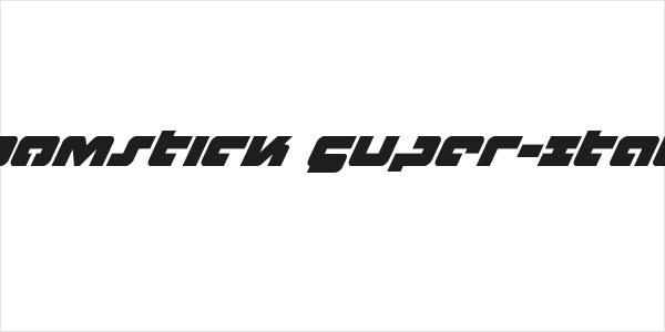 Boomstick Super-Italic Logo