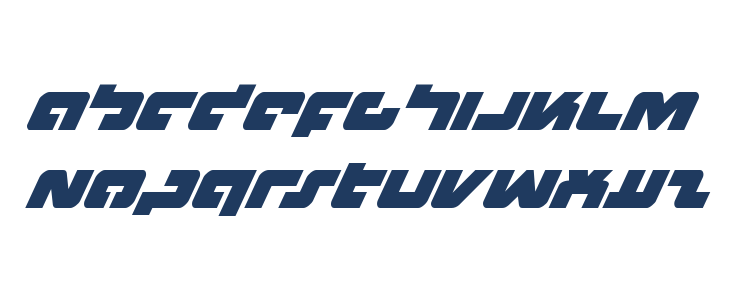 Boomstick Super-Italic Lowercase