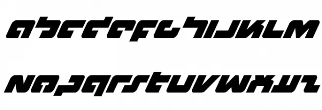Boomstick Super-Italic Caratteri MINUSCOLO