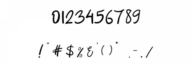 Booncyfly Font OTHER CHARS