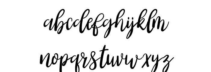 Booncyfly Font LOWERCASE