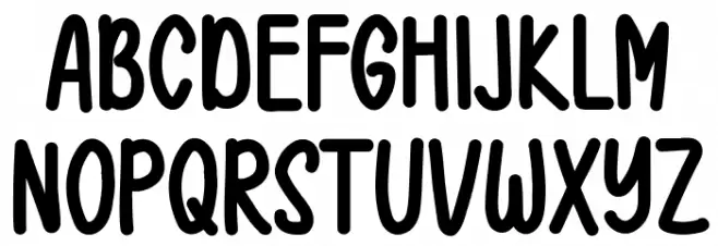 Boorney خط أحرف كبيرة