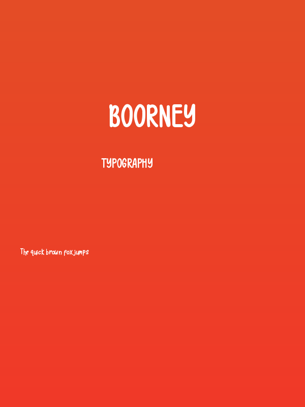 Boorney Poster
