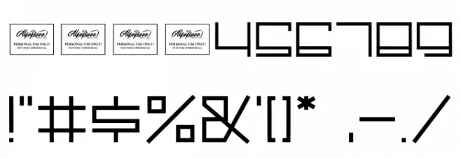 Boost Display Font OTHER CHARS