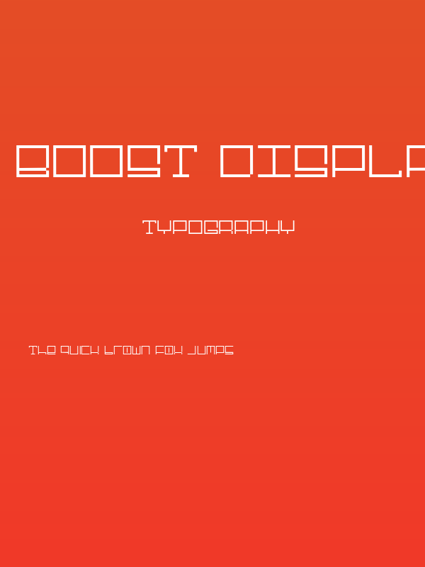 Boost Display Poster