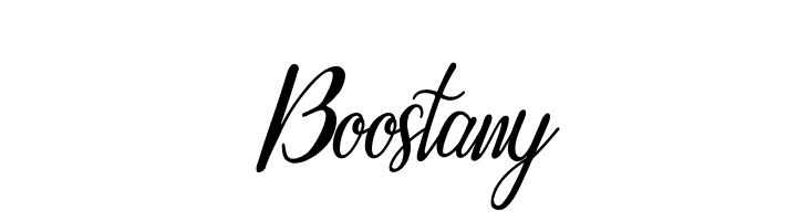 Boostany  Frei Schriftart Herunterladen