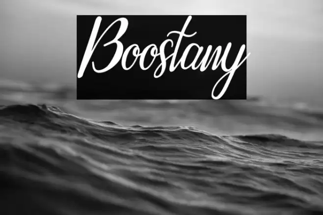 Boostany Font examples