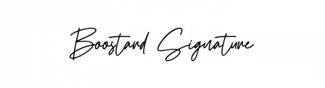 Boostard Signature  Frei Schriftart Herunterladen