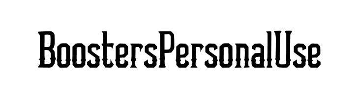 Boosters Personal Use  フリーフォントのダウンロード