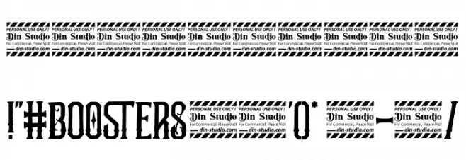 Boosters Personal Use Font OTHER CHARS