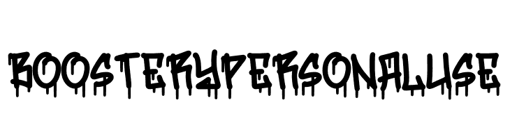 Boostery Personal Use  Frei Schriftart Herunterladen