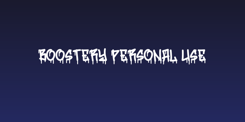 Boostery Personal Use Social Header