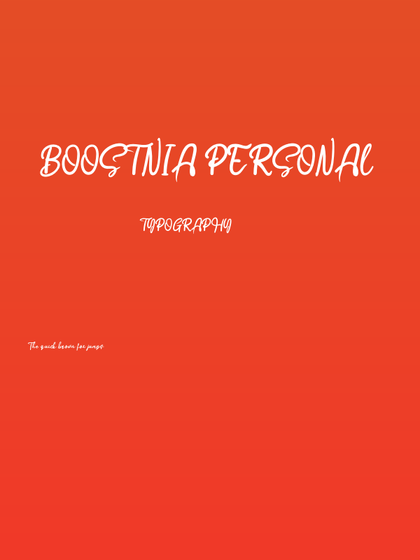 Boostnia Personal Poster