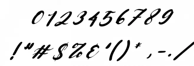 Boostone Italic Font OTHER CHARS