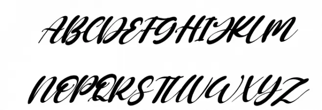 Boostone Italic फ़ॉन्ट अपरकेस