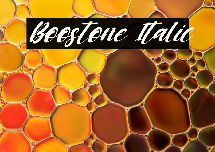 Boostone Italic Example 3