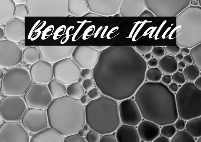 Boostone Italic Example 3