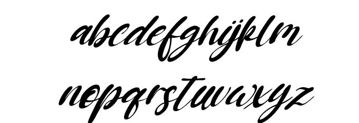 Boostone Italic Font LOWERCASE