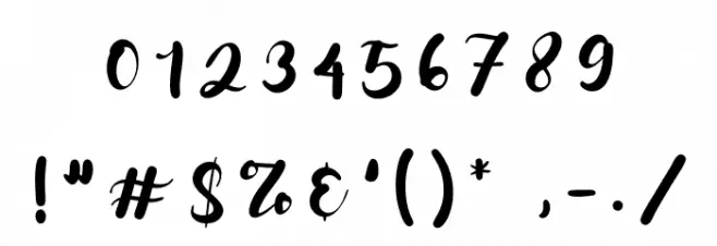 Boostone Font OTHER CHARS