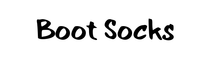 Boot Socks  font caratteri gratis