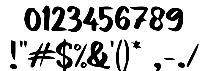 Boot Socks Font OTHER CHARS