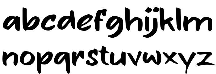 Boot Socks Font LOWERCASE