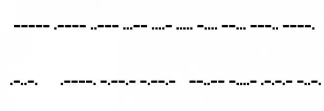 Bootcamp Morsecode Font OTHER CHARS