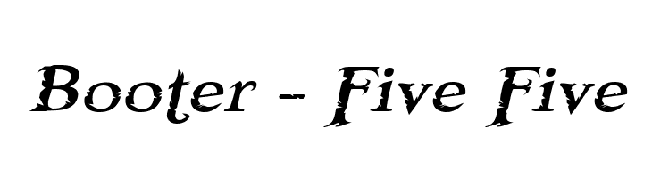 Booter - Five Five  لخطوط تنزيل