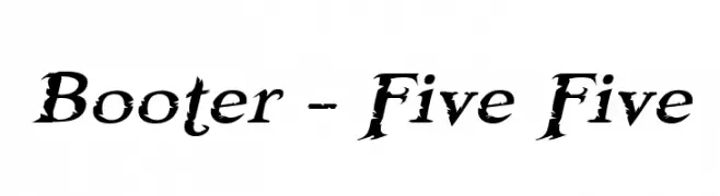 Booter - Five Five  baixar fontes gratis