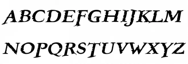 Booter - Five Five フォント 大文字