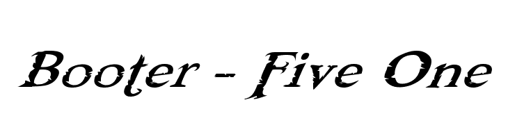 Booter - Five One Font