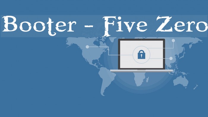 Booter - Five Zero Font examples