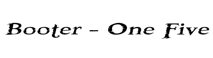 Booter - One Five  免费字体下载