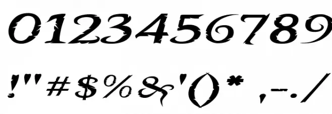 Booter - One Five Font Alte caractere