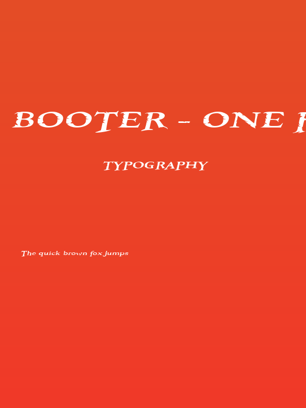Booter - One Five Poster