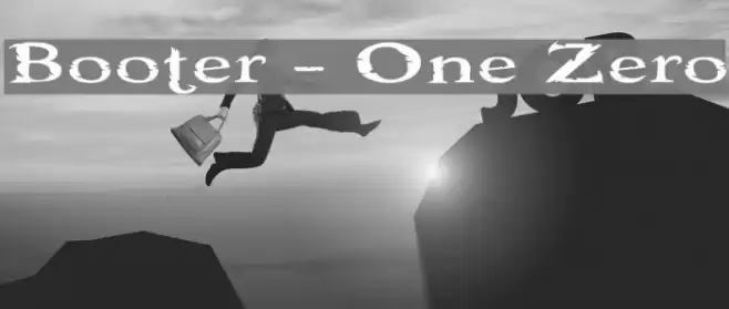 Booter - One Zero フォント examples
