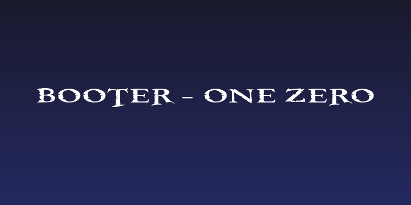 Booter - One Zero Social Header
